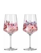 Ritzenhoff Sommers Tt Wineglass 2-Pack Multi/patterned