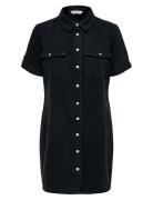 ONLY Onllisa S/S Dnm Dress Gua Noos Svart