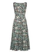 Malina Xenia Panel Midi Dress Marinblå