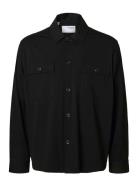 Selected Homme Slhreg Lorent Bi-Stretch Overshirt Noos Svart