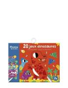 Auzou Activity Cards - 20 Dinosaur Games Röd