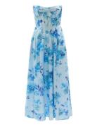 Bardot Lola Corset Midi Dress Blå