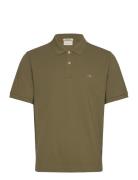 GANT Reg Shield Ss Pique Polo Khaki Green