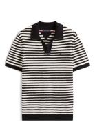 Tommy Hilfiger Knitted Textured Polo Marinblå