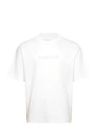 Calvin Klein A - Rel Fashion Logo Tee Vit