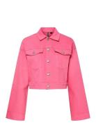 Pieces Pcsvala Denim Jacket Rosa