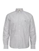 GANT Reg Classic Oxford Stripe Shirt Grön