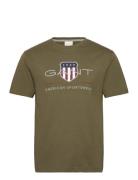 GANT Reg Archive Shield Ss T-Shirt Grön