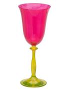 Anna + Nina Gardenia Wine Glass Rosa