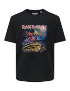 ONLY & SONS Onsiron Maiden Life Rlx Ss Lic Tee Svart