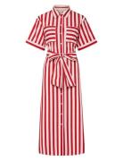 YAS Yasclaudi Ss Shirt Dress S. - D2D Röd