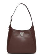 Lauren Ralph Lauren Natural Smth Leathr-Tanner Lg Sh-Sb Burgundy