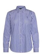 Lauren Ralph Lauren Classic Fit Striped Broadcloth Shirt Blå