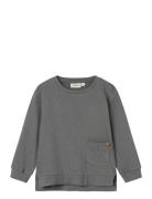 Lil'Atelier Nmmdias Ls Luk Sweat Lil Grå