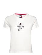 Tommy Jeans Tommy Girl Graphic T-Shirt Vit