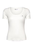 Tommy Jeans Tjw Reg Soft Rib Essential Ss Vit