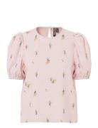 Pieces Pcjeo Ss O-Neck Top Wvn D2D Rosa