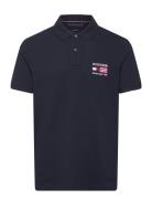 Tommy Hilfiger Hilfiger Flag Reg Polo Svart