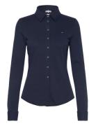 Tommy Hilfiger 1985 Slim Pique Btn Down Ls Marinblå