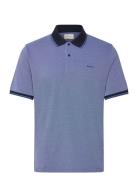 GANT 4-Col Oxford Ss Pique Blå
