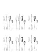 Pintinox Cutlery Set Drop Satin Set 24 Pcs Silver