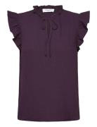 Rosemunde Rwkendall Sl Regular Blouse Burgundy