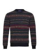 Polo Ralph Lauren Fair Isle Wool Sweater Marinblå