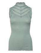 Rosemunde Rwbenita Sl Turtleneck Lace Top Grön