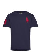 Ralph Lauren Kids Big Pony Cotton Jersey Tee Marinblå