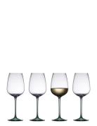Lyngby Glas Wine Glass Vienna 4 Pcs Grön