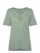 Rosemunde Rwamina Ss Regular Lace T-Shirt Grön