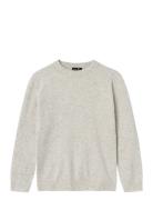 LMTD Nlmlodett Ls O-Neck Knit Kräm
