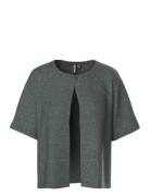 Pieces Pcbree Ss O-Neck Knit Cardigan Noos Bc Grå