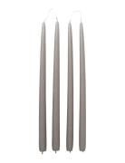 Broste Copenhagen Smooth Taper Candle Grå