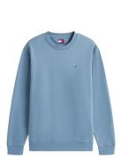 Tommy Jeans Tjm Reg S Flag Crew Ext Blå