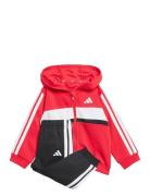 Adidas Sportswear I 3S Tib Fl Set Röd