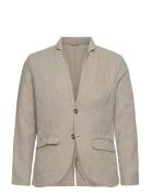 Lindbergh Cotton Linen Blazer Beige