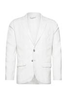 Lindbergh Cotton Linen Blazer Vit