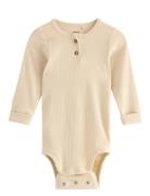 Lindex Body Henley Beige