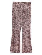 Lindex Trousers Flare Velour Multi/patterned