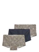 Lindex Panties Boxer 3P Leo Multi/patterned