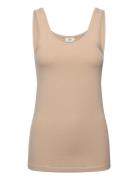 JDY Jdyava S/L Tank Top 180 Jrs Noos Beige