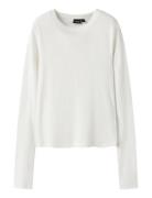 LMTD Nlfhinaja Ls Solid Short S Top Noos Vit