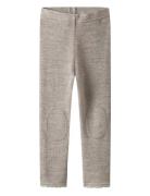 Name It Nmfwang Wool Neddle Legging Solid Noos Beige