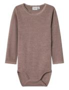 Name It Nmfwang Wool Needle Ls Body Solid Rosa