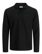 Jack & J S Jjeaustin Polo Ls Noos Svart