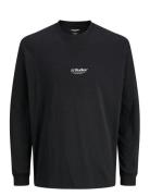 Jack & J S Jjesoho Tee Ls Crew Neck Noos Jnr Svart