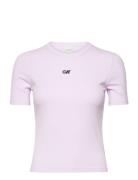 Calvin Klein Jeans A- Modal Rib Tee Rosa