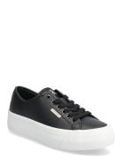 Calvin Klein Vulc Flatform Lth Svart