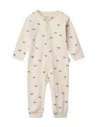 Liewood Birk Printed Pyjamas Jumpsuit Kräm